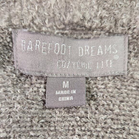 Barefoot Dreams Cozychic Lite Cocoa Open Front Long Cardigan Lounge NOWCL1327 - Picture 7 of 8